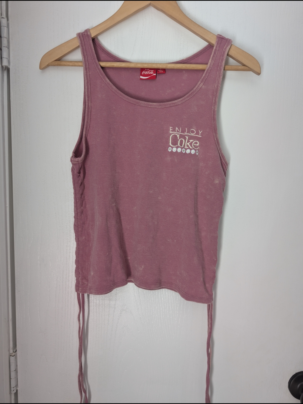 Coca Cola Mauve Slim Tank with Enjoy Coke Logo